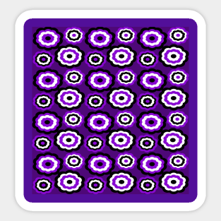 Purple Flower Pattern Sticker